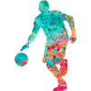 Joueur de basket-ball - PopArt