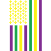 Mardi Gras Drapeau américain