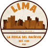 Lima Skyline Retro Badge Peru