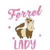 Furet fou dame Frettchen
