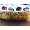 Bananenbande: Blick über die Frucht
