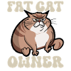 Fat cat owner