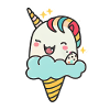 Einhorn-Eis-Freude