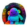 Neon Regenbogenaffe im Tunnel