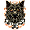 Wolf Odin Wikinger Motiv