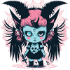Ästhetisches Dämonenmädchen - Kawaii Anime