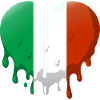 Italia Bandiera Cuore Bandiera Italiana Look usato