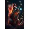 Squirrel Animal Glowing