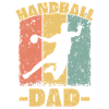 Handball papa rétro