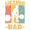 Weightlifting dad retro