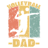 Volleyball dad retro