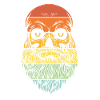 Bearded Man Sunset Look