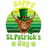 St. Patrick's Day Scottish Highland Cattle