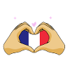 France Flag Heart French Flag