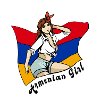 Armenia girl flag design