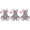 Mäuse mit Herz