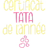 Certificat tata de l'année