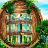 Abstract columns in natural surroundings