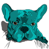 French Bulldog Cute Cartoon Look