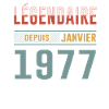 Légendaire Depuis Janvier 1977 Anniversaire