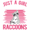 Waschbär Mädchen Raccoon Girl
