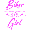 BIKER GIRL pink customizable