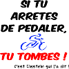 Pédaler sans tomber foncé humour