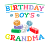 Birthday Kids Grandma Building Blocks