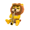 Löwe mit Saxophon