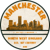 Manchester Skyline Emblem with Foundation Year