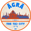 Agra Taj City Silhouette