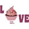 Love, Muffin, Frosted Happiness