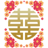 Chinese character, happiness-happiness