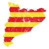 Catalunia Flag Retro