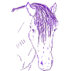 Pferd in pink