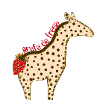 jirafa de fresa