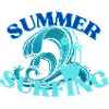 Summer Surfing Wave Crest