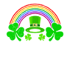 Une sœur chanceuse Saint-Patrick Schwester