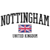 Nottingham England - UK - British flag