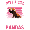 Roter Panda Mädchen Red Panda