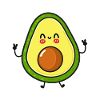Satisfied avocado