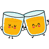 Lächelnde Brille