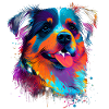 Süsser bunter Hund