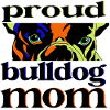 Proud Bulldog Mom Pop Art Design