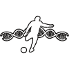 Fußballdesign Fußballspieler Fußballmannschaft