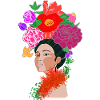 Femme fleur - Blumenmädchen