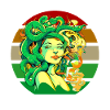 Retro Vintage Medusa Greek Mythological Designs