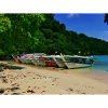 boats on a beach