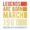 Birthday March 1961