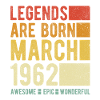 Anniversaire Mars 1962